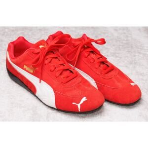 Puma Speedcat OG Red White Sneakers Racing Shoes Womens Size 10 EU 41